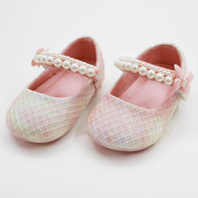 Load image into Gallery viewer, Pink Pearl Embellished Velcro Closure Ballerina
