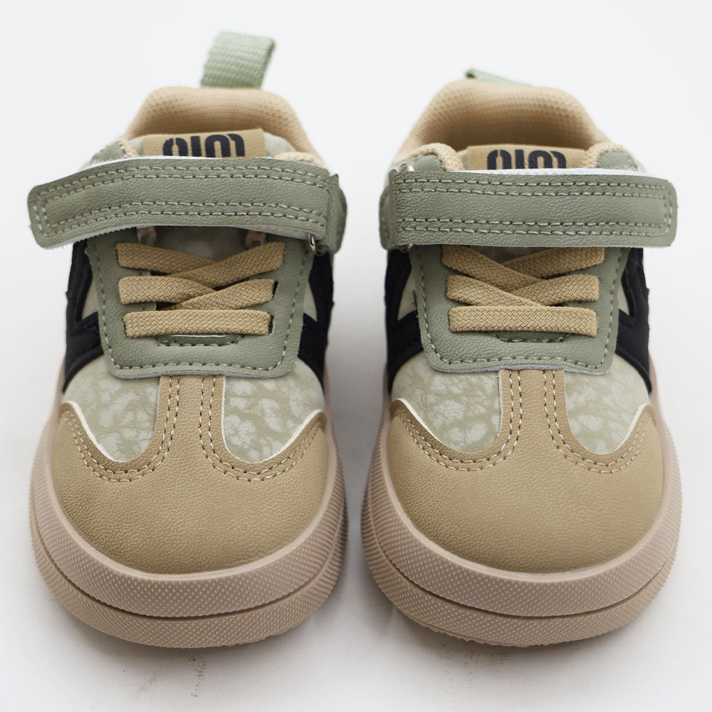 Green Velcro Closure Sneakers