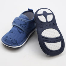 Load image into Gallery viewer, Blue Dino Printed Velcro Closure Chu Chu Music Shoes
