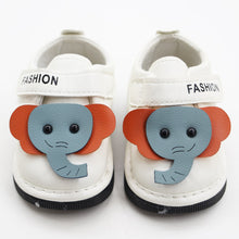 Load image into Gallery viewer, White Elephant Velcro Closure Chu Chu Music Shoes
