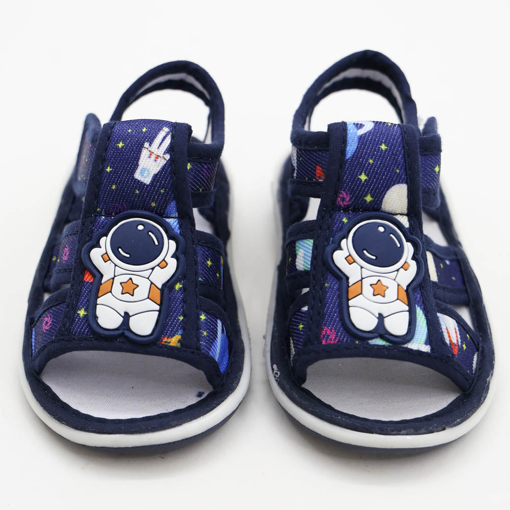 Space Theme Velcro Strap Sandals With Chu Chu Music Sound