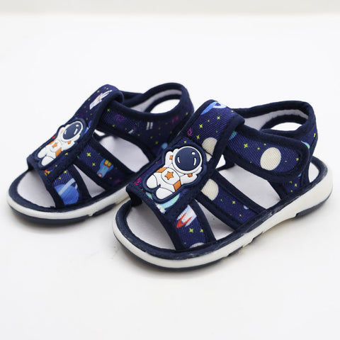 Space Theme Velcro Strap Sandals With Chu Chu Music Sound