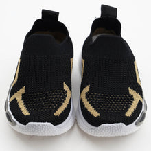 Load image into Gallery viewer, Black Mesh Slip On Sneakers
