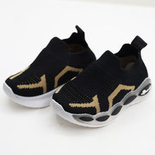 Load image into Gallery viewer, Black Mesh Slip On Sneakers
