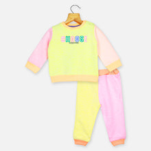 Load image into Gallery viewer, Colorblock Sweatshirt With Joggers Winter Co-Ord Set
