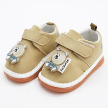 Load image into Gallery viewer, Beige Velcro Closure Chu Chu Music Shoes
