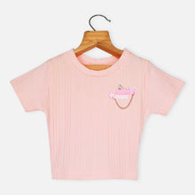 Load image into Gallery viewer, Pink &amp; Yellow Half Sleeves Top
