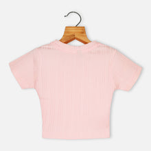 Load image into Gallery viewer, Pink &amp; Yellow Half Sleeves Top
