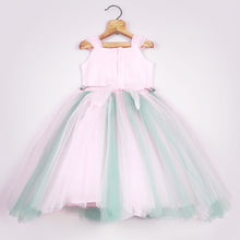 Load image into Gallery viewer, Pink Weave Yoke Ball Party Gown With Belt &amp; Plastic Boning
