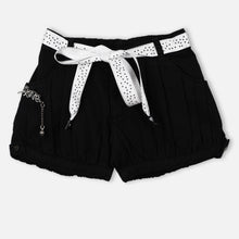 Load image into Gallery viewer, Black Pleated Shorts
