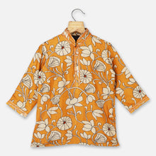Load image into Gallery viewer, Mustard Floral Printed Kurta With Pajama
