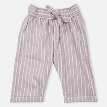 Load image into Gallery viewer, Lavender Striped Printed Cotton Pants
