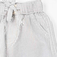 Load image into Gallery viewer, Grey Striped Printed Cotton Pant
