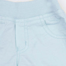 Load image into Gallery viewer, Blue Elaticated Waist Cotton Shorts
