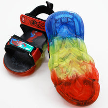 Load image into Gallery viewer, Red Spiderman Theme Velcro Straps With LED Light-Up Sandals
