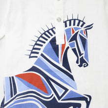 Load image into Gallery viewer, White Printed Full Sleeves Kurta

