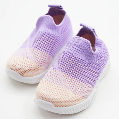 Mesh Slip-On Sneakers- Purple