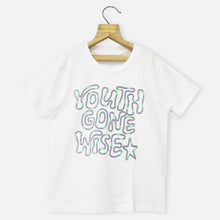 Load image into Gallery viewer, Navy Graphic Printed Jacket With White T-Shirt
