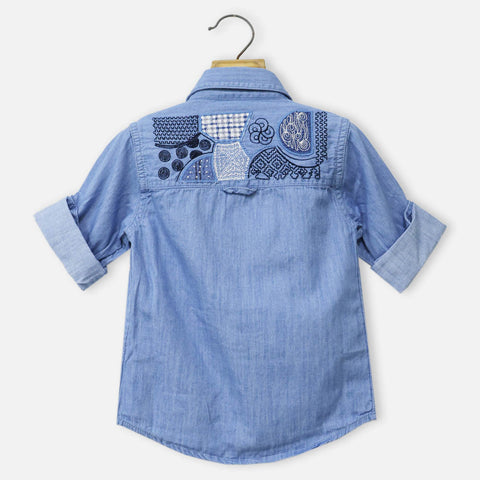 Denim Pocket Full Sleeves Shirt