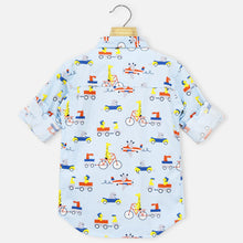 Load image into Gallery viewer, Blue Animal Theme Full Sleeves Shirt
