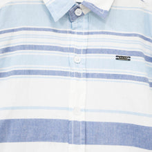 Load image into Gallery viewer, Blue Striped Cotton Full Sleeves Shirt
