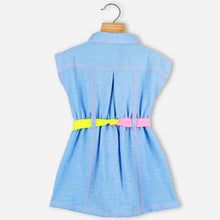 Load image into Gallery viewer, Blue Collar Neck Dress
