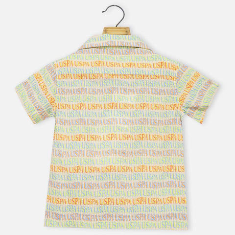 Colorful Typographic Printed Shirt