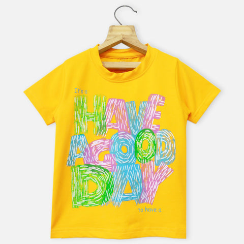 Green & Yellow Short Sleeves T-Shirt