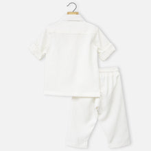 Load image into Gallery viewer, White &amp; Mint T-Shirt With Bottom Co-Ord Set
