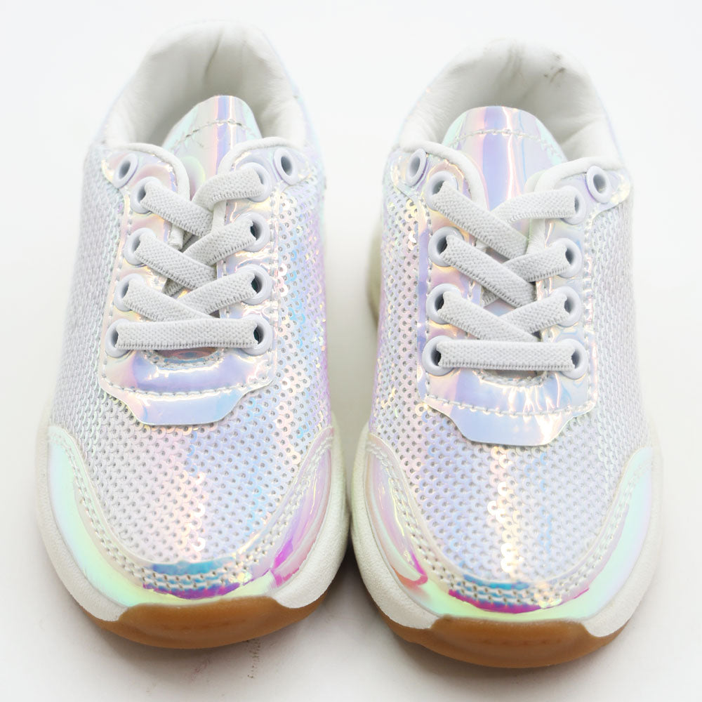 Purple Holographic Breathable Sneakers