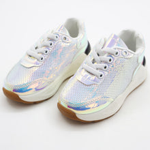 Load image into Gallery viewer, Purple Holographic Breathable Sneakers
