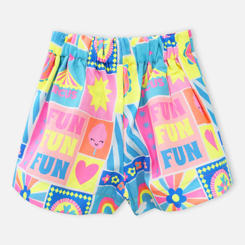 Colorful Graphic Printed Shorts