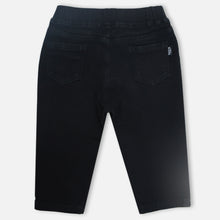 Load image into Gallery viewer, Black Elasticated Waist Denim Pant
