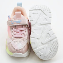 Load image into Gallery viewer, Pink Mesh Velcro Closure Sneakers With LED Light-Up
