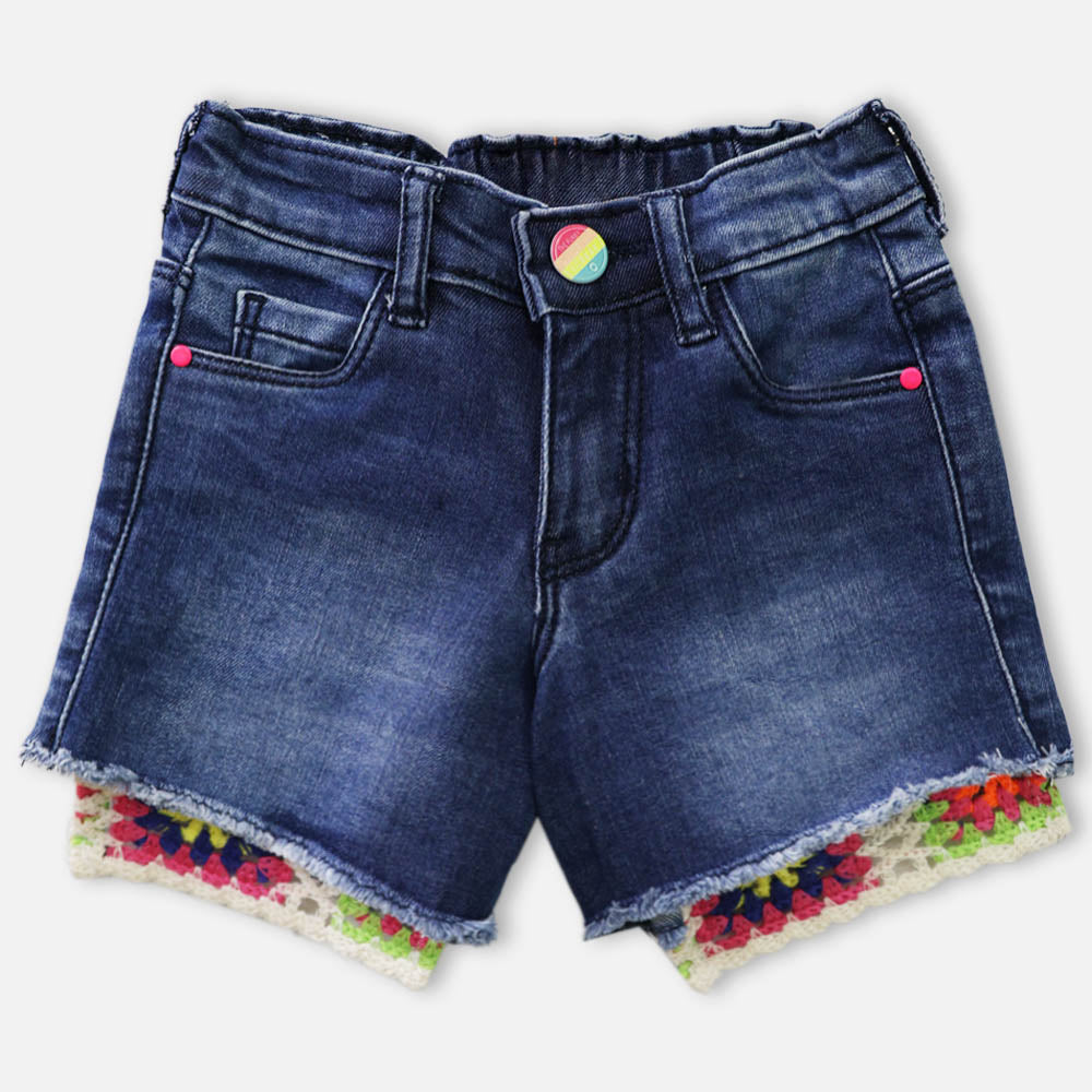 Denim Elasticated Waist Shorts