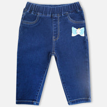 Load image into Gallery viewer, Blue Unicorn Embellished Denim Pant
