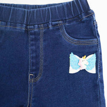 Load image into Gallery viewer, Blue Unicorn Embellished Denim Pant
