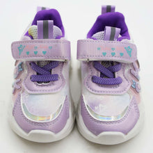 Load image into Gallery viewer, Pink &amp; Purple Velcro Closure Sneakers With LED Light-Up
