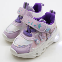 Load image into Gallery viewer, Pink &amp; Purple Velcro Closure Sneakers With LED Light-Up
