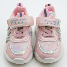 Load image into Gallery viewer, Pink &amp; Purple Velcro Closure Sneakers With LED Light-Up
