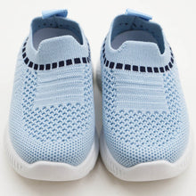 Load image into Gallery viewer, Blue &amp; Grey Mesh Slip On Sneakers
