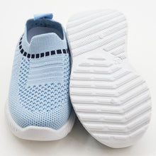 Load image into Gallery viewer, Blue &amp; Grey Mesh Slip On Sneakers
