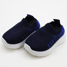 Load image into Gallery viewer, Navy Mesh Slip On Sneakers
