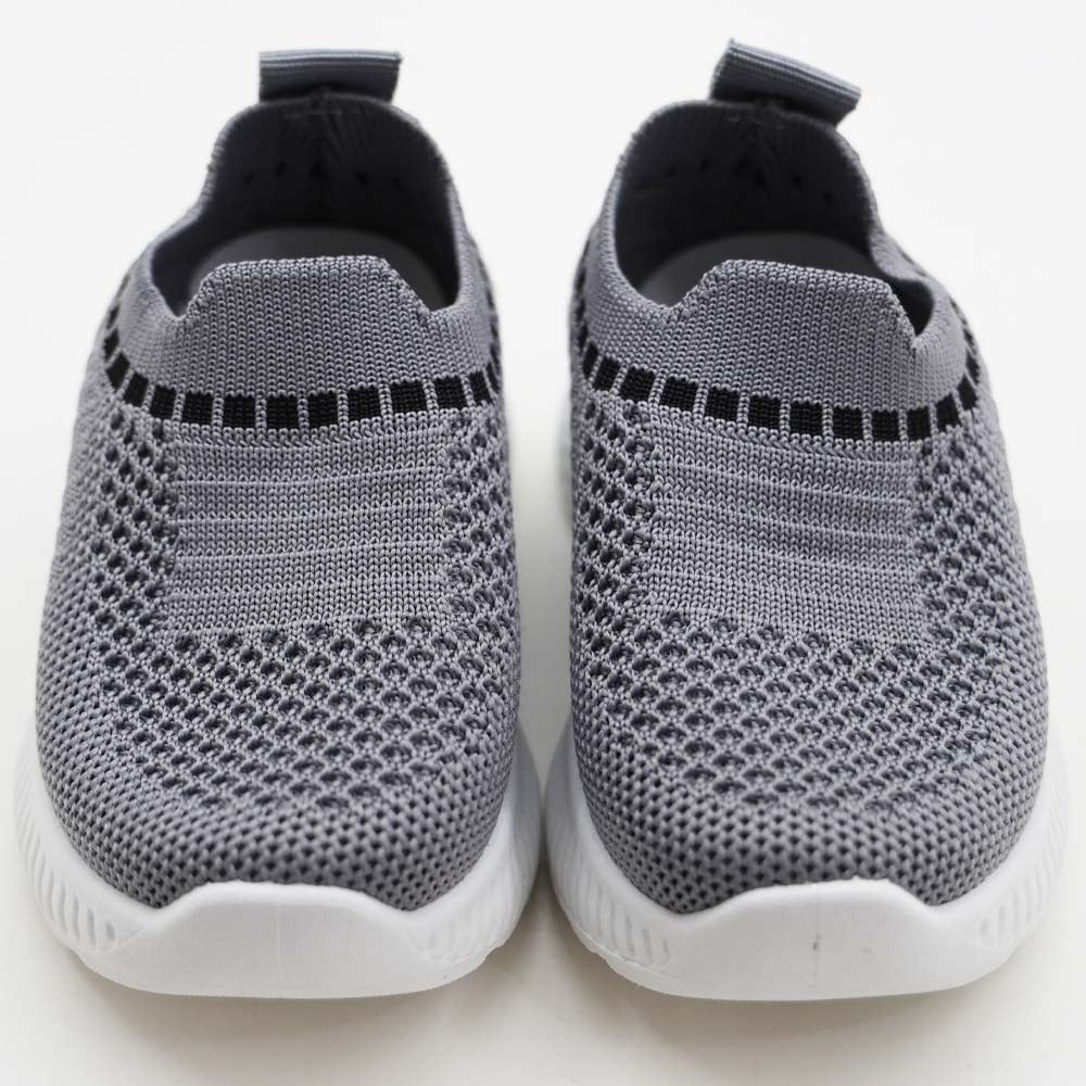 Blue & Grey Mesh Slip On Sneakers