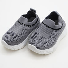 Load image into Gallery viewer, Blue &amp; Grey Mesh Slip On Sneakers
