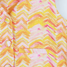 Load image into Gallery viewer, Pink &amp; Yellow Waistcoat With Shorts Co-Ord Set
