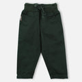 Green Ribbed Waistband Pants