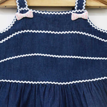 Load image into Gallery viewer, Blue Tiered Denim Dress
