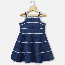 Load image into Gallery viewer, Blue Tiered Denim Dress
