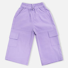 Load image into Gallery viewer, White &amp; Lilac Cargo Pant
